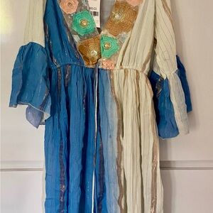 New Colorful Embroidered dress boho style make in India romantic style